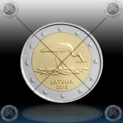 2 EVRO LATVIJA 2015 - No2 "ČRNA ŠTORKLA" UNC